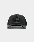 New Era x Culture Kings 9FORTY A-Frame Trucker Snapback Black
