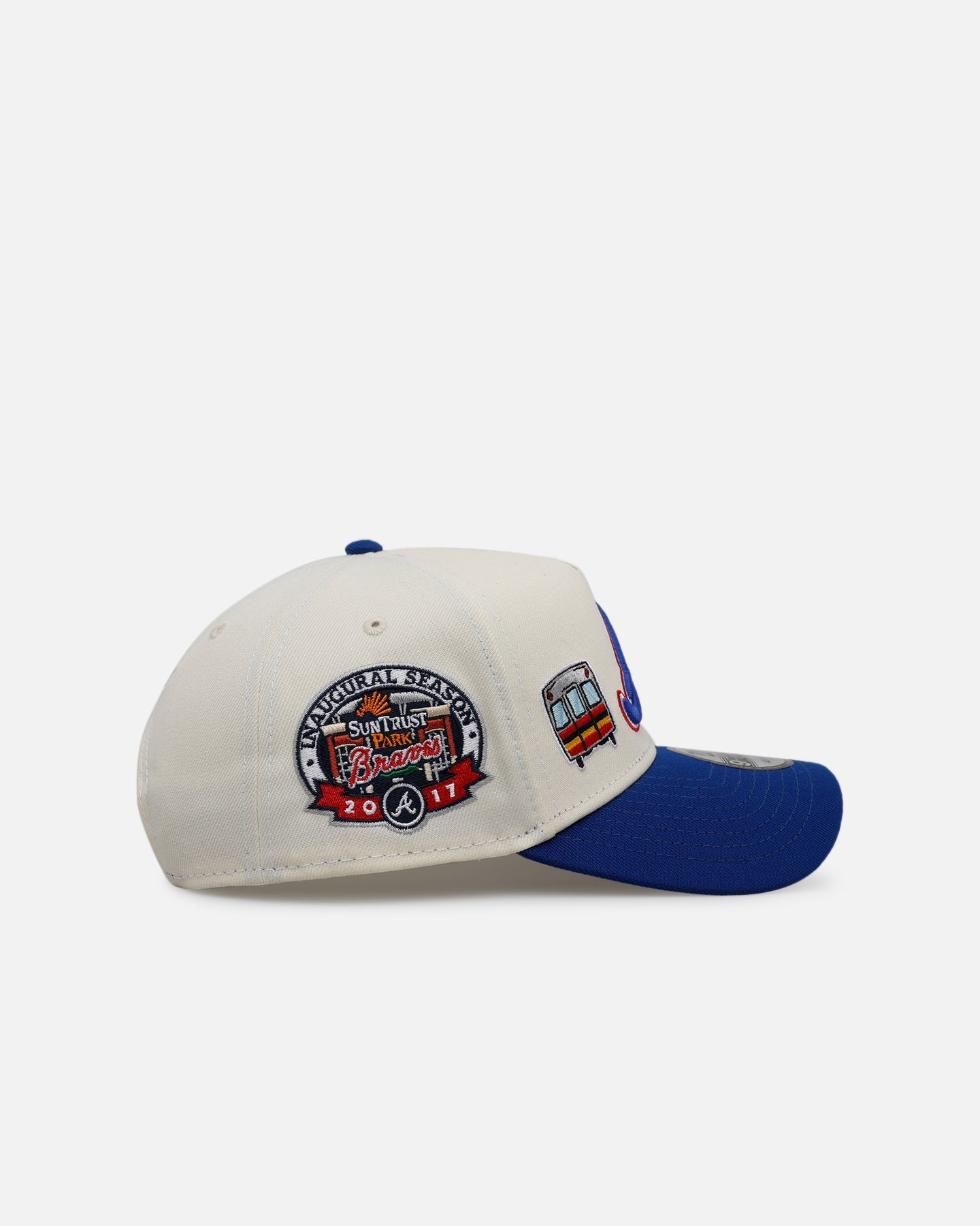 New Era Atlanta Braves 'Chrome City Icons' 9FORTY A-Frame Snapback Chrome/Official Team Color
