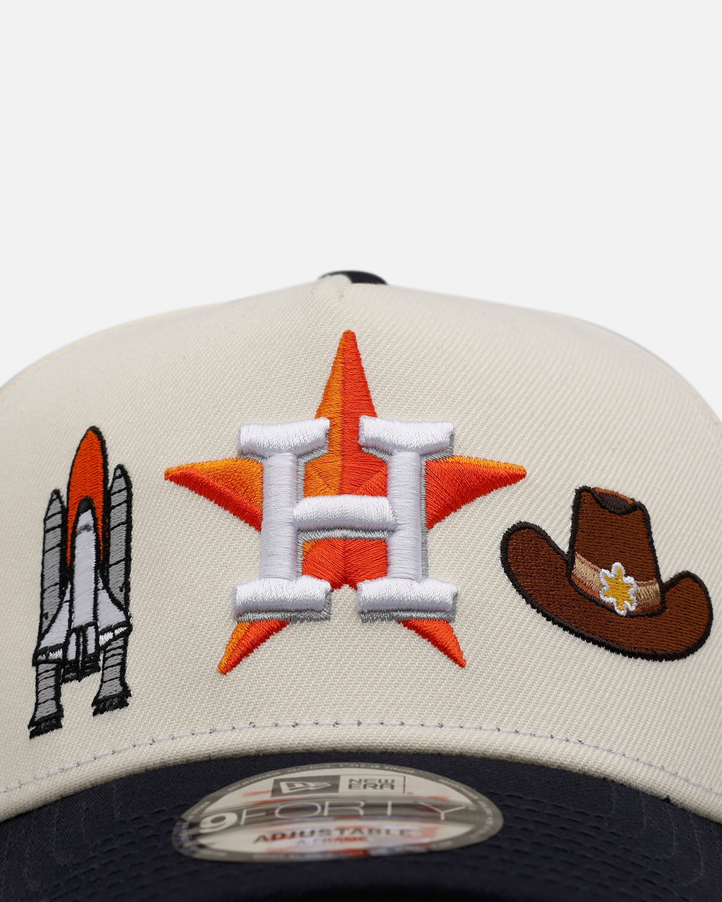 New Era Houston Astros 'Chrome City Icons' 9FORTY A-Frame Snapback Chrome/Official Team Color