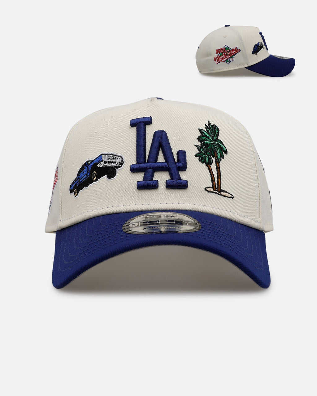 New Era Los Angeles Dodgers 'Chrome City Icons' 9FORTY A-Frame Snapback Chrome/Official Team Color