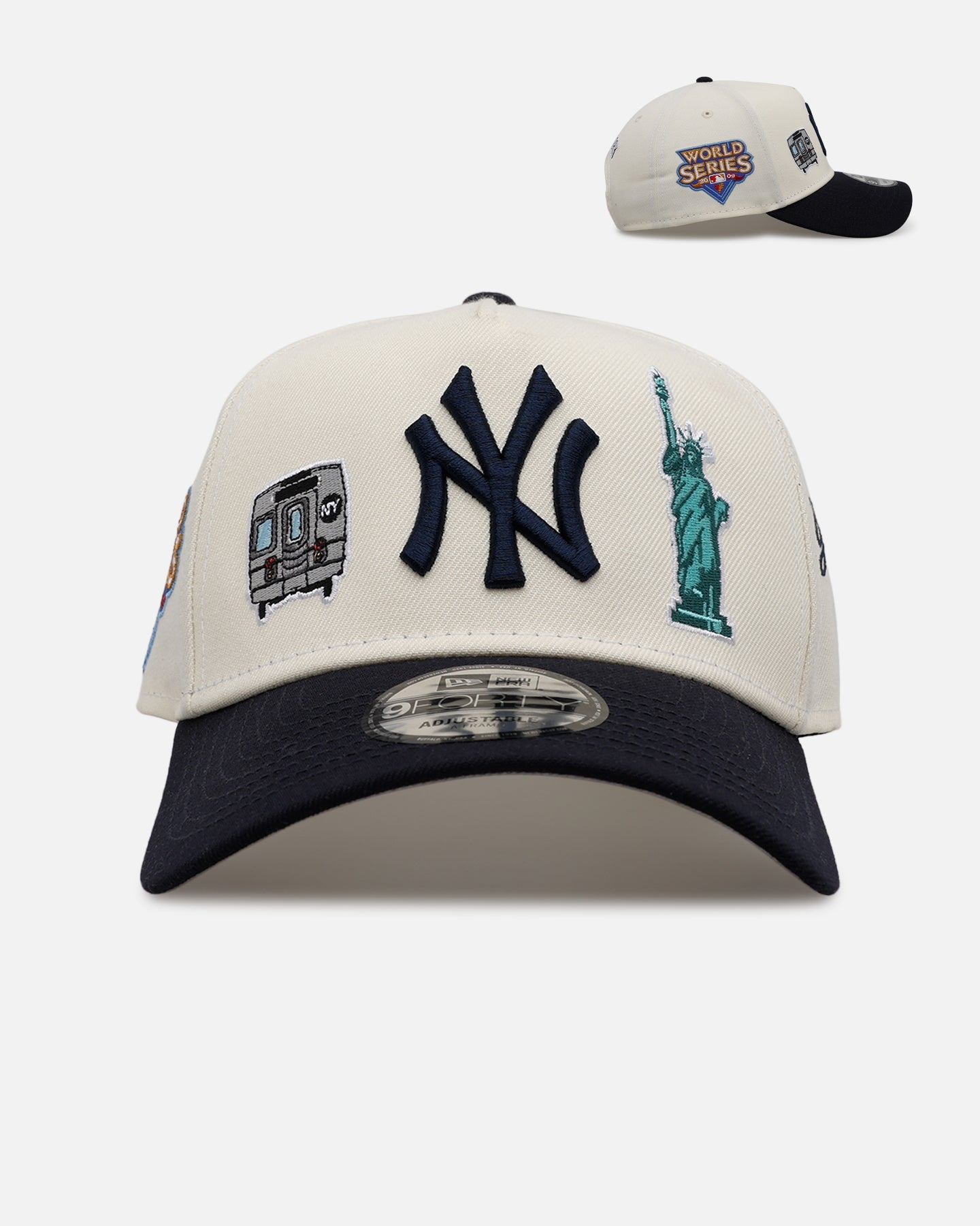 New Era New York Yankees 'Chrome City Icons' 9FORTY A-Frame Snapback Chrome/Official Team Color
