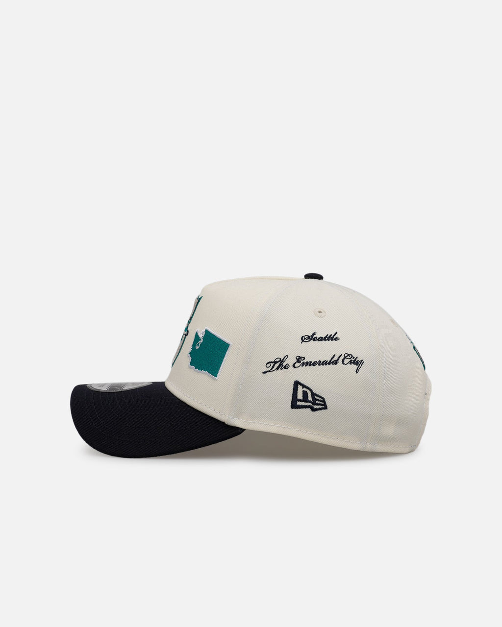 New Era Seattle Mariners 'Chrome City Icons' 9FORTY A-Frame Snapback Chrome/Official Team Color