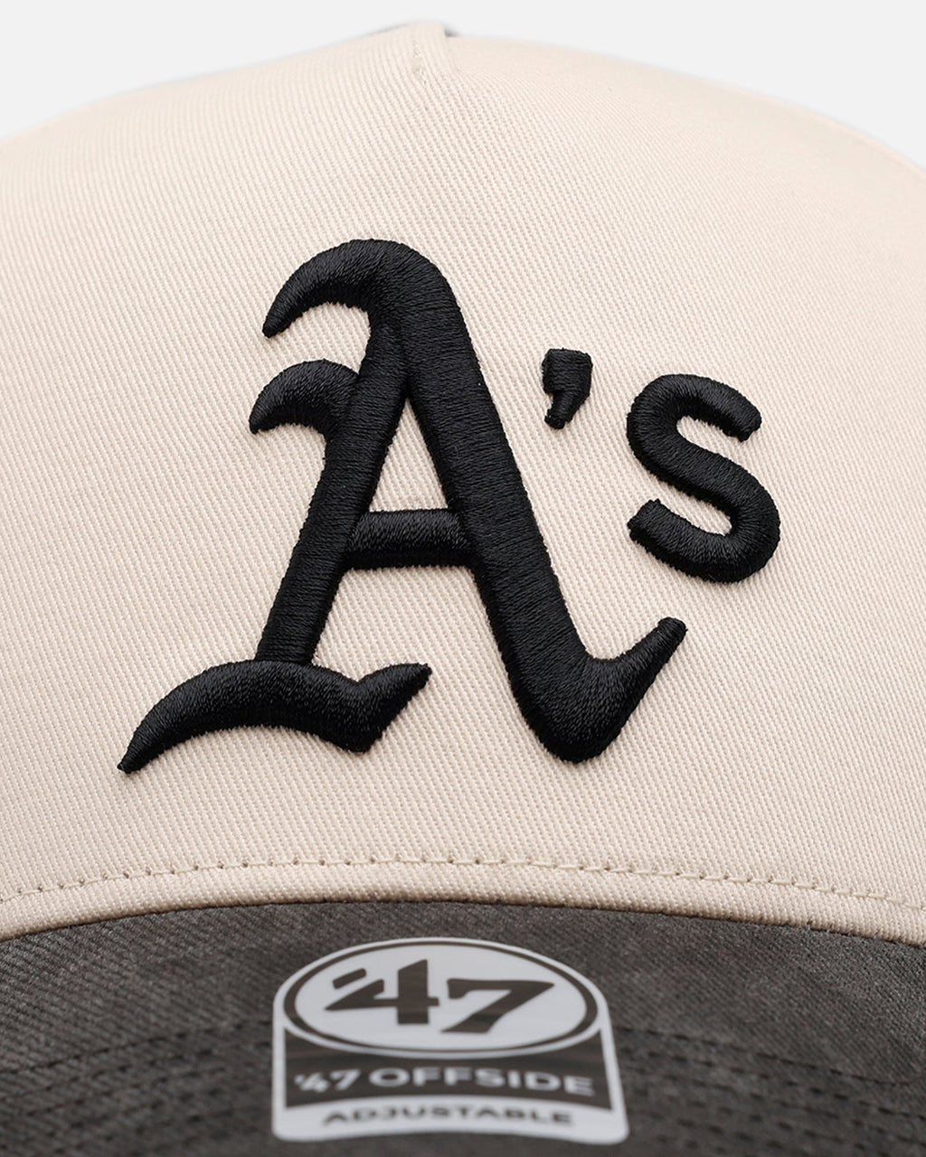 47 Brand Oakland Athletics 'Washed Black Visor' 47 Offside Snapback Natural