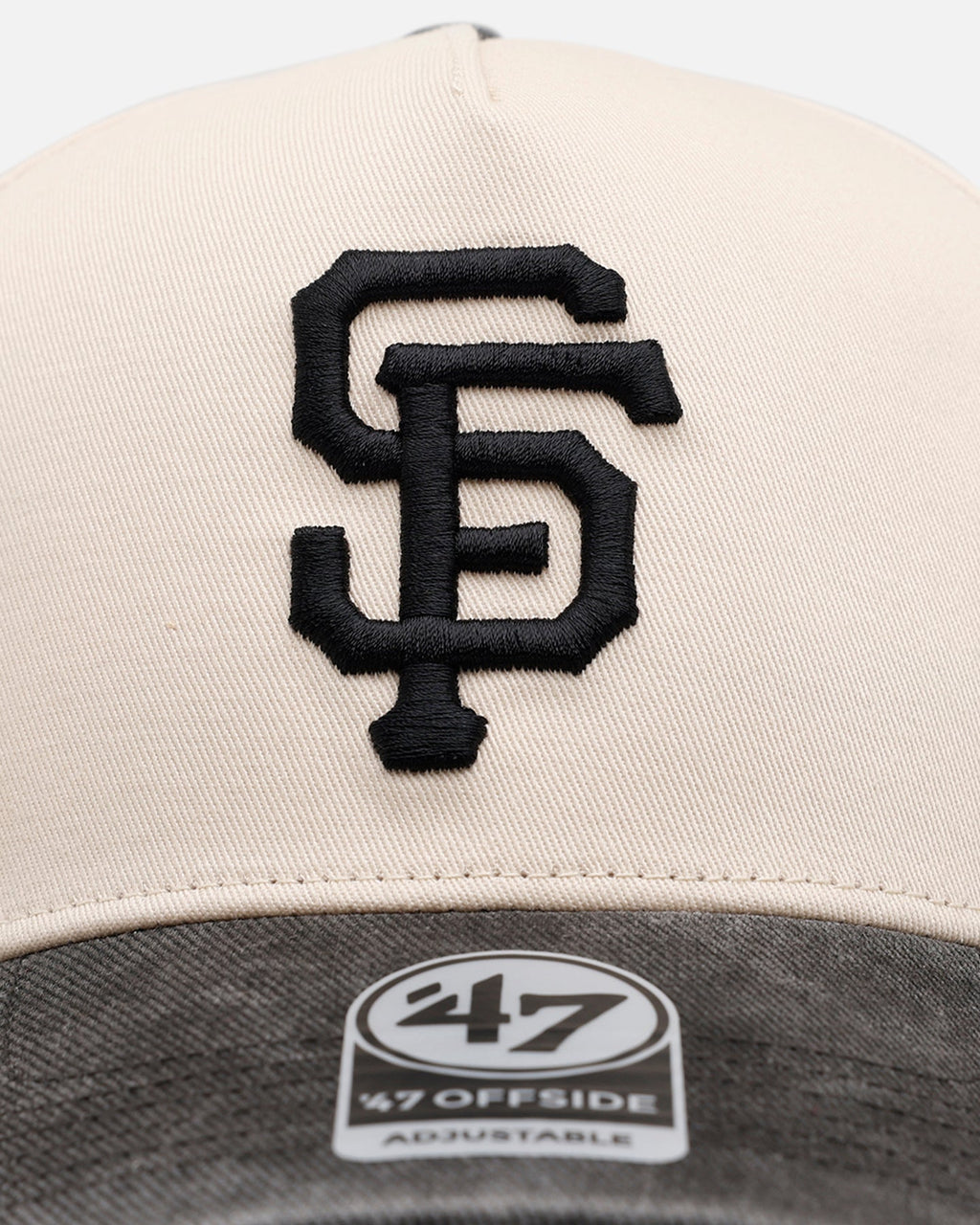 47 Brand San Francisco Giants 'Washed Black Visor' 47 Offside Snapback Natural