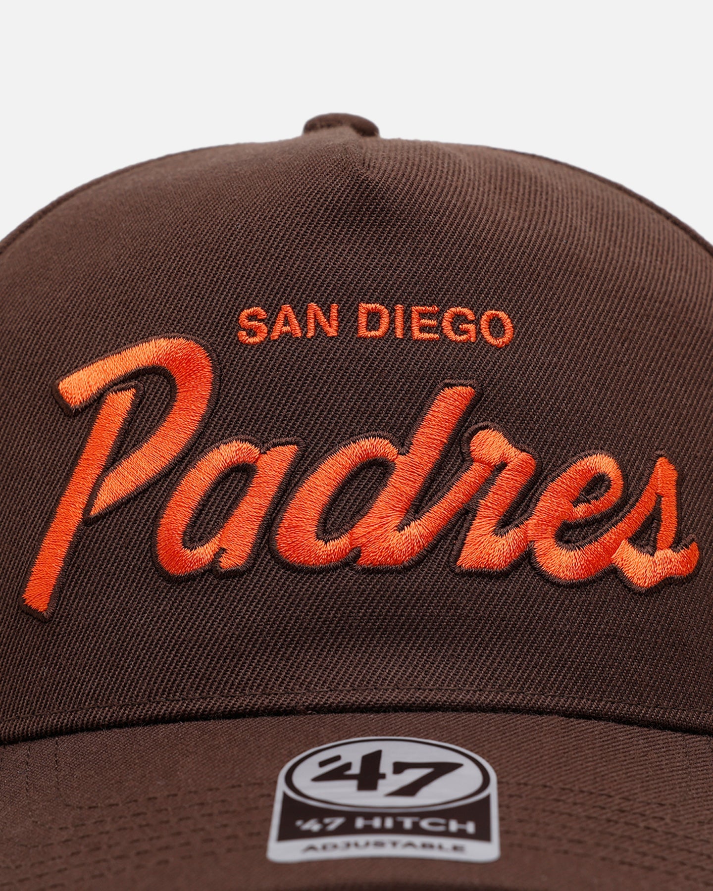 47 Brand San Diego Padres 'Vintage Script' 47 Hitch Snapback Brown