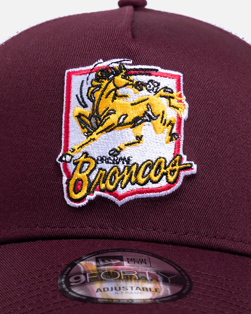 New Era Brisbane Broncos 'NRL 26 Retro Trucker' 9FORTY A-Frame Snapback Original Team Colours
