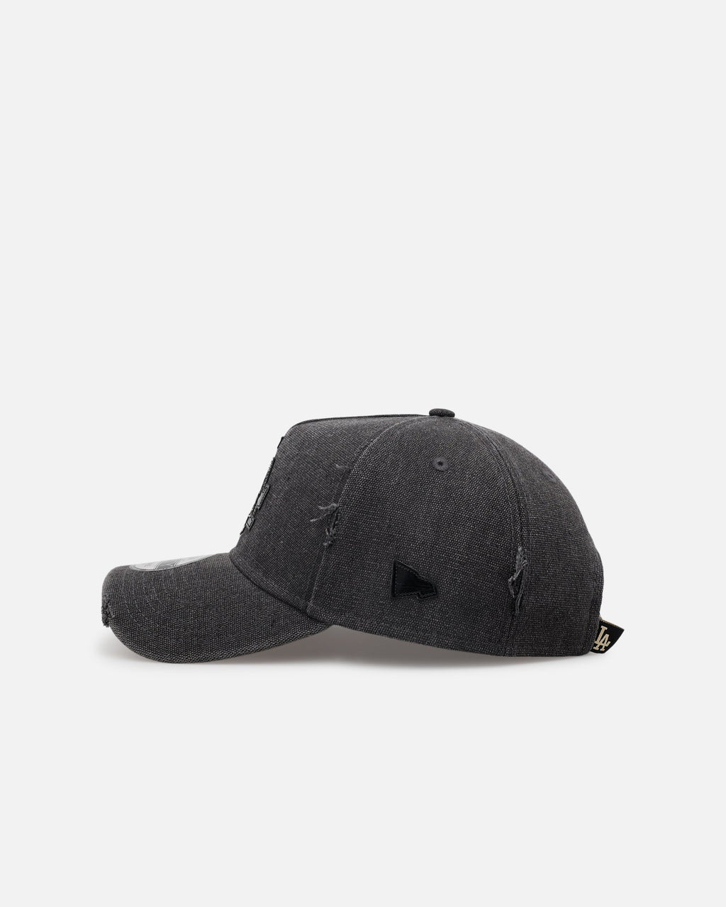 New Era Los Angeles Dodgers 'Patent Leather' 9FORTY A-Frame Strapback Washed Black
