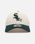 New Era Chicago White Sox 'Pink Satin Hearts Green' 9FORTY A-Frame Snapback Chrome/Dark Green