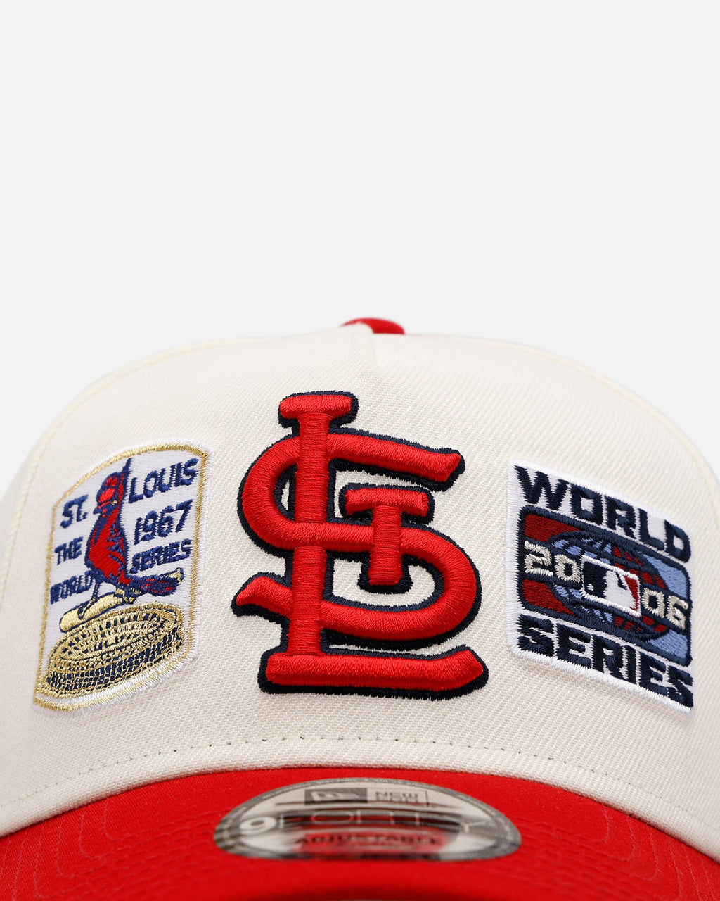 New Era St. Louis Cardinals 'World Series Logo' 9FORTY A-Frame Snapback Chrome