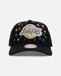 Mitchell & Ness Los Angeles Lakers 'Rhinestone Luxury' Pro Pinch Snapback Black