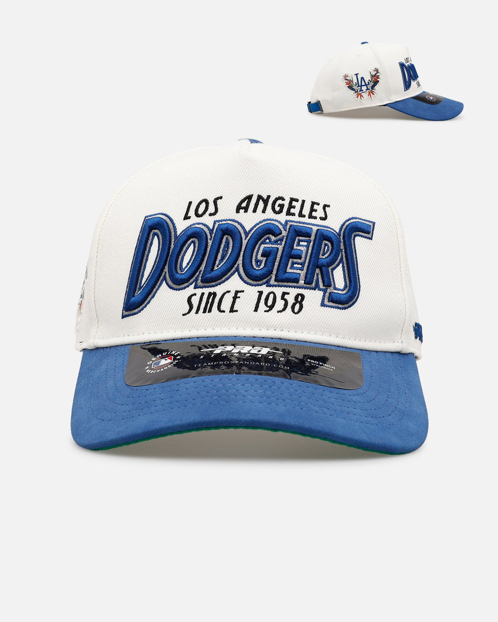 Pro Standard Los Angeles Dodgers 'Paradise' Pro Pinch Strapback Eggshell