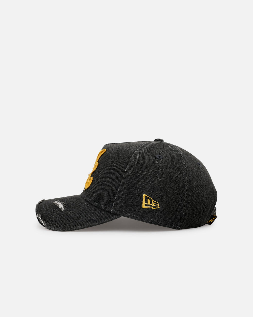 New Era Atlanta Braves 'Distressed Denim 2.0' 9FORTY A-Frame Strapback Black