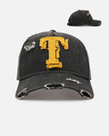 New Era Texas Rangers 'Distressed Denim 2.0' 9FORTY A-Frame Strapback Black
