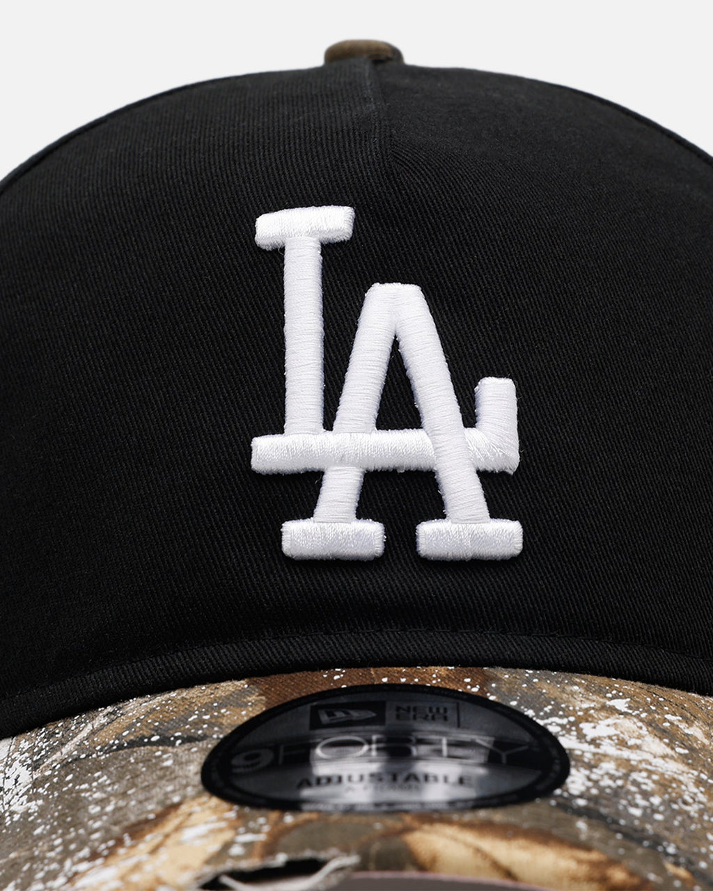 New Era Los Angeles Dodgers 'Seasoned Camo' 9FORTY A-Frame Snapback Black/Camo