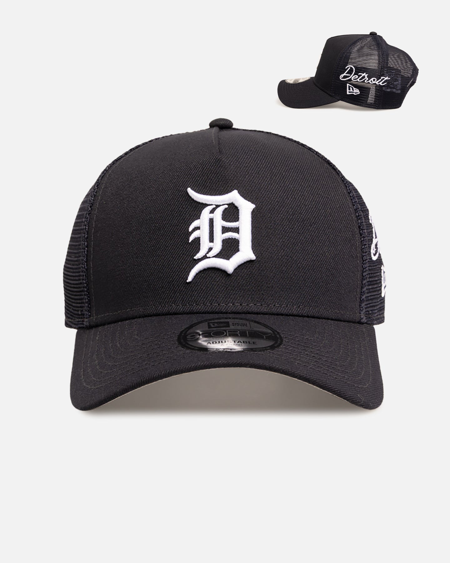 New Era Detroit Tigers 9FORTY A-Frame Trucker Snapback Navy