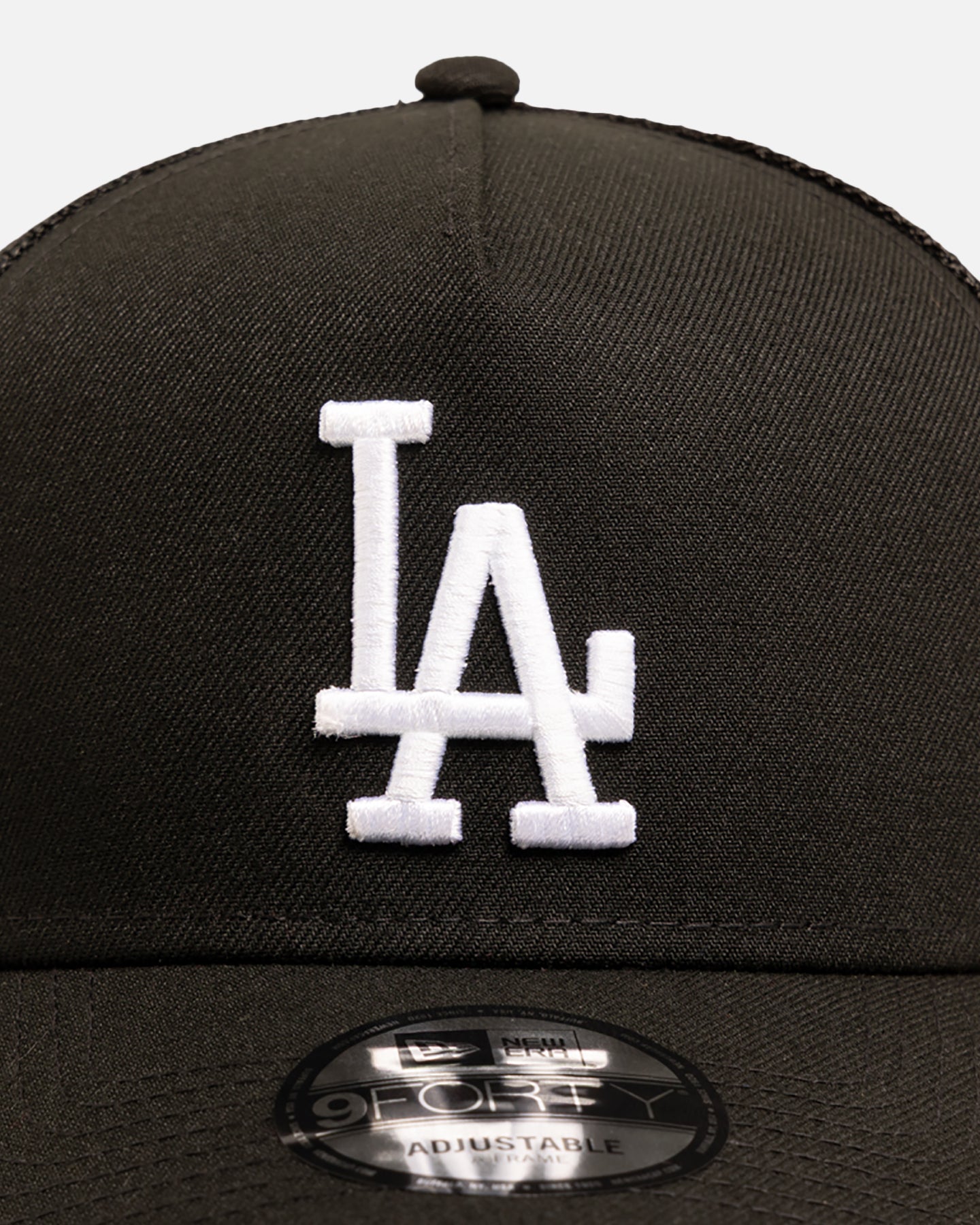 New Era Los Angeles Dodgers 9FORTY A-Frame Trucker Snapback Black