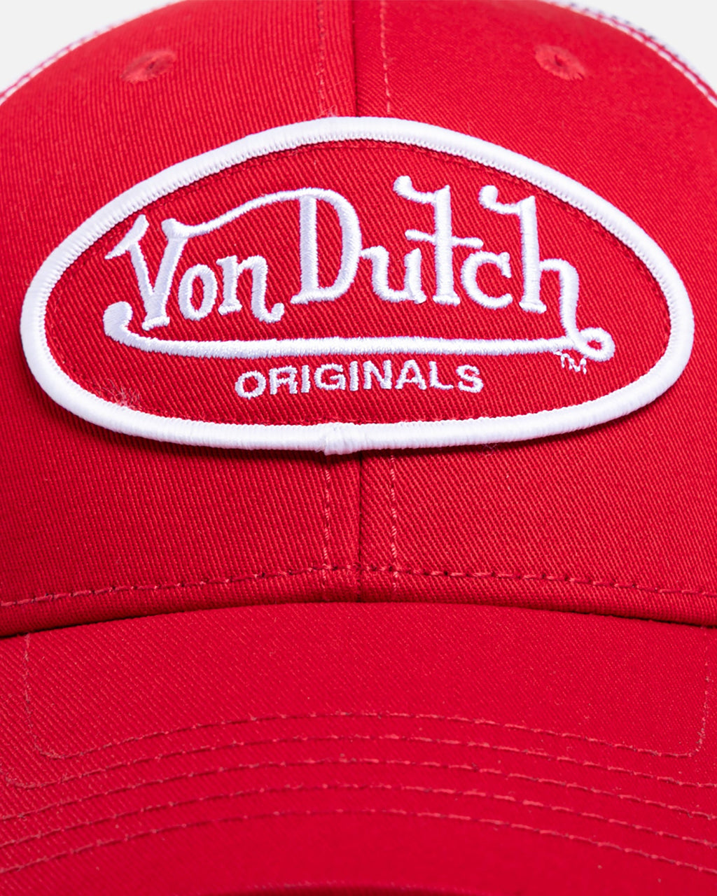 Von Dutch Originals Trucker Snapback Red/White