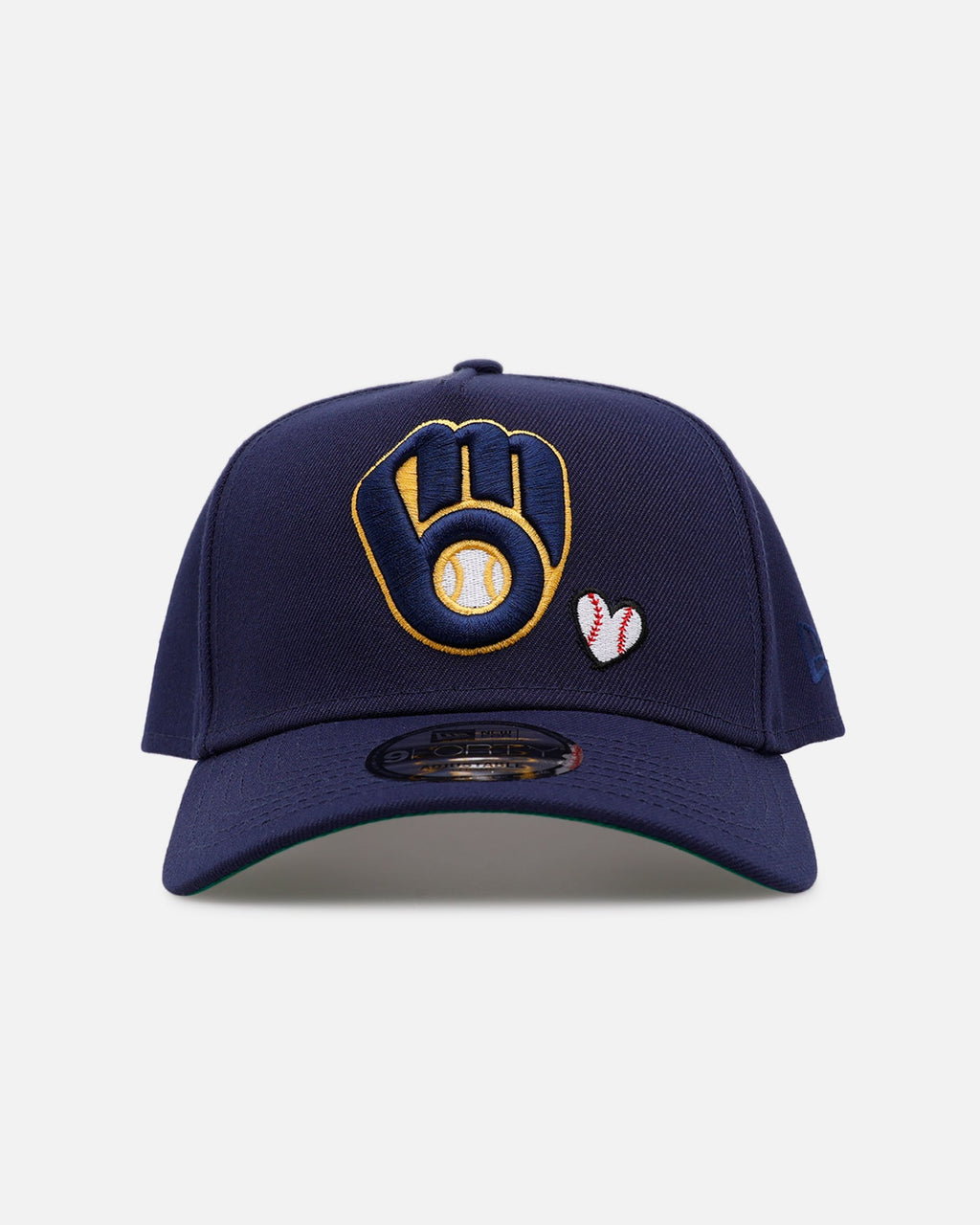 New Era Milwaukee Brewers 'Baseball Hearts' 9FORTY A-Frame Snapback Official Team Color