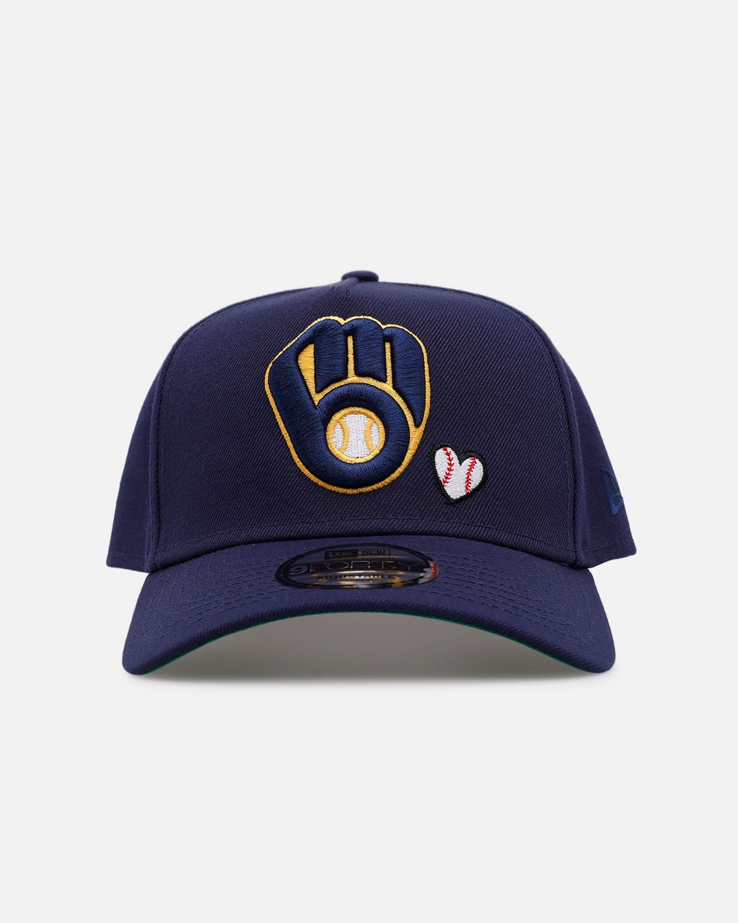 New Era Milwaukee Brewers 'Baseball Hearts' 9FORTY A-Frame Snapback Official Team Color