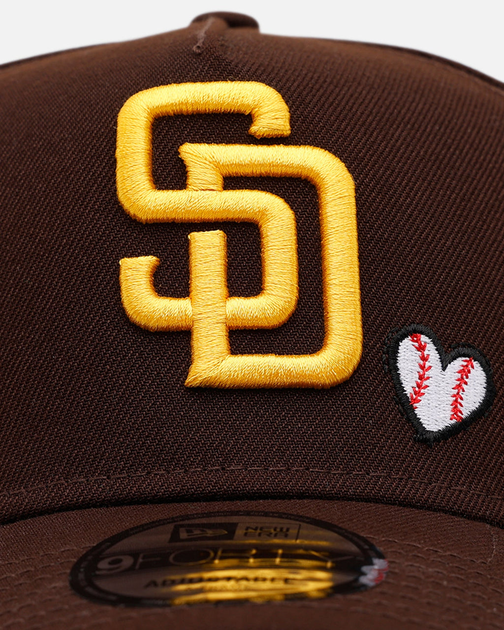 New Era San Diego Padres 'Baseball Hearts' 9FORTY A-Frame Snapback Official Team Color