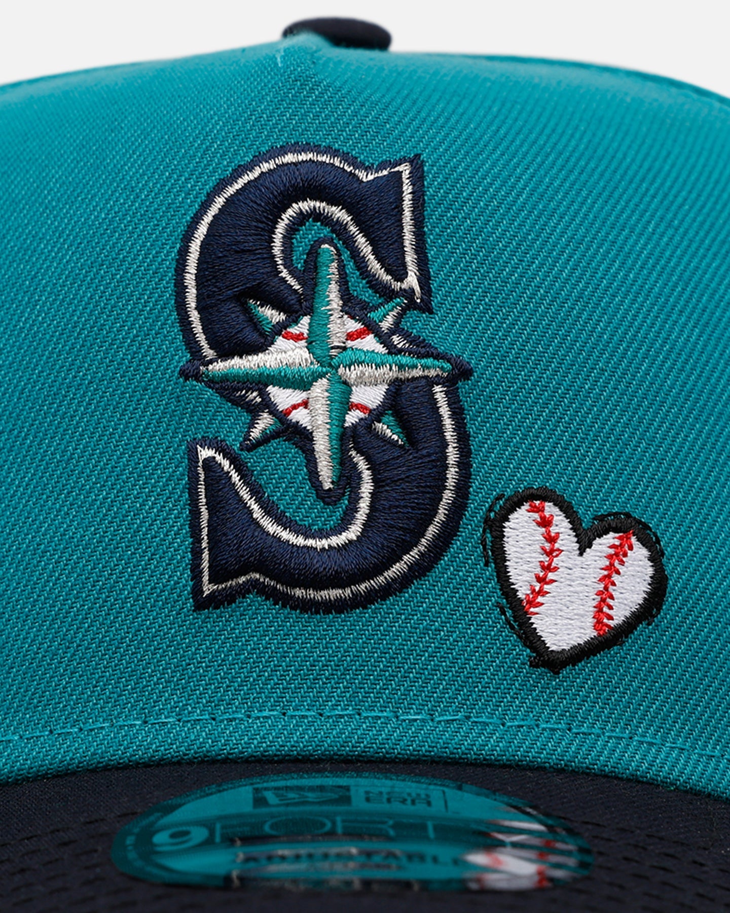 New Era Seattle Mariners 'Baseball Hearts' 9FORTY A-Frame Snapback Official Team Color