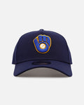 New Era Milwaukee Brewers 'On Field' 9FORTY A-Frame Snapback Official Team Color