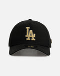 New Era Los Angeles Dodgers 'Canvas Chainstitch Project X' 9FORTY A-Frame Snapback Black/Gold