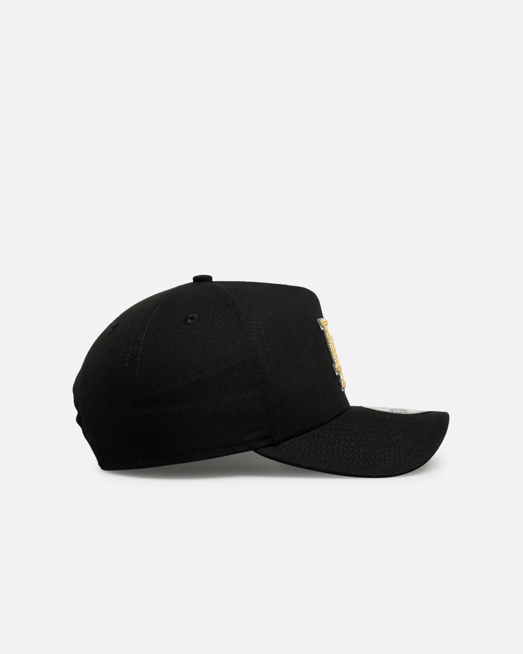 New Era Los Angeles Dodgers 'Canvas Chainstitch Project X' 9FORTY A-Frame Snapback Black/Gold