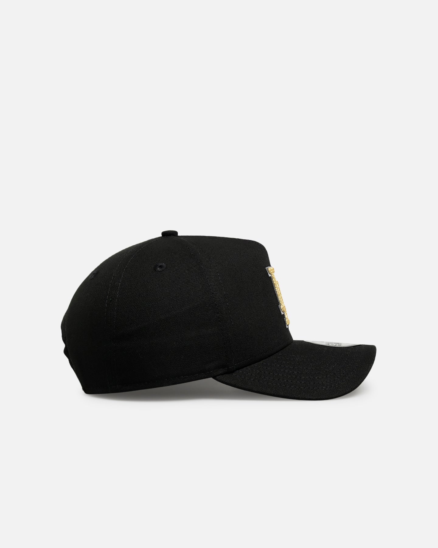 New Era Los Angeles Dodgers 'Canvas Chainstitch Project X' 9FORTY A-Frame Snapback Black/Gold