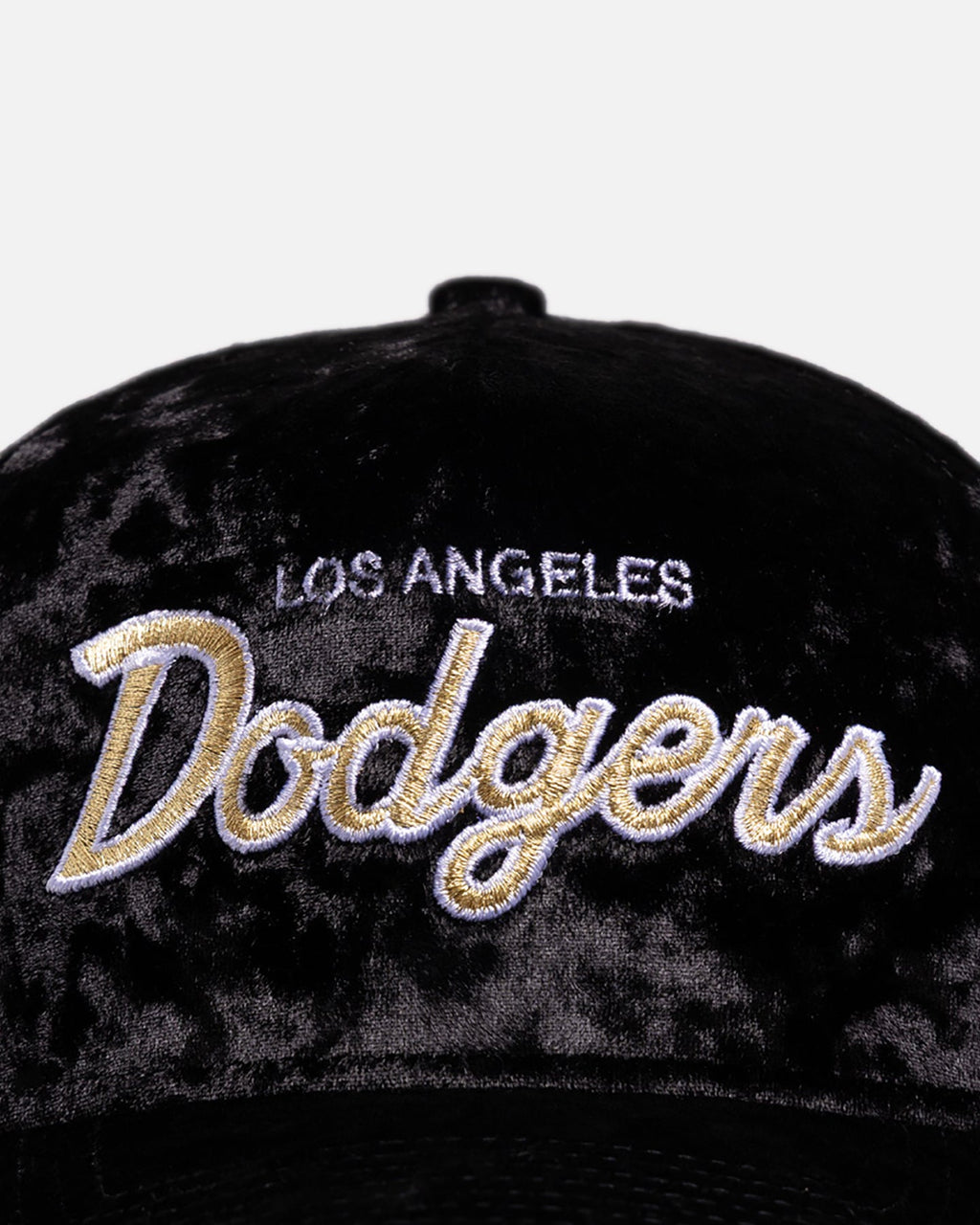 New Era Los Angeles Dodgers 'Velvet' 9FORTY A-Frame Snapback Black/Gold
