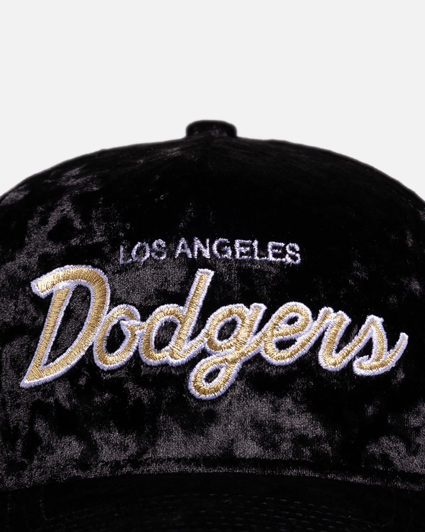 New Era Los Angeles Dodgers 'Velvet' 9FORTY A-Frame Snapback Black/Gold