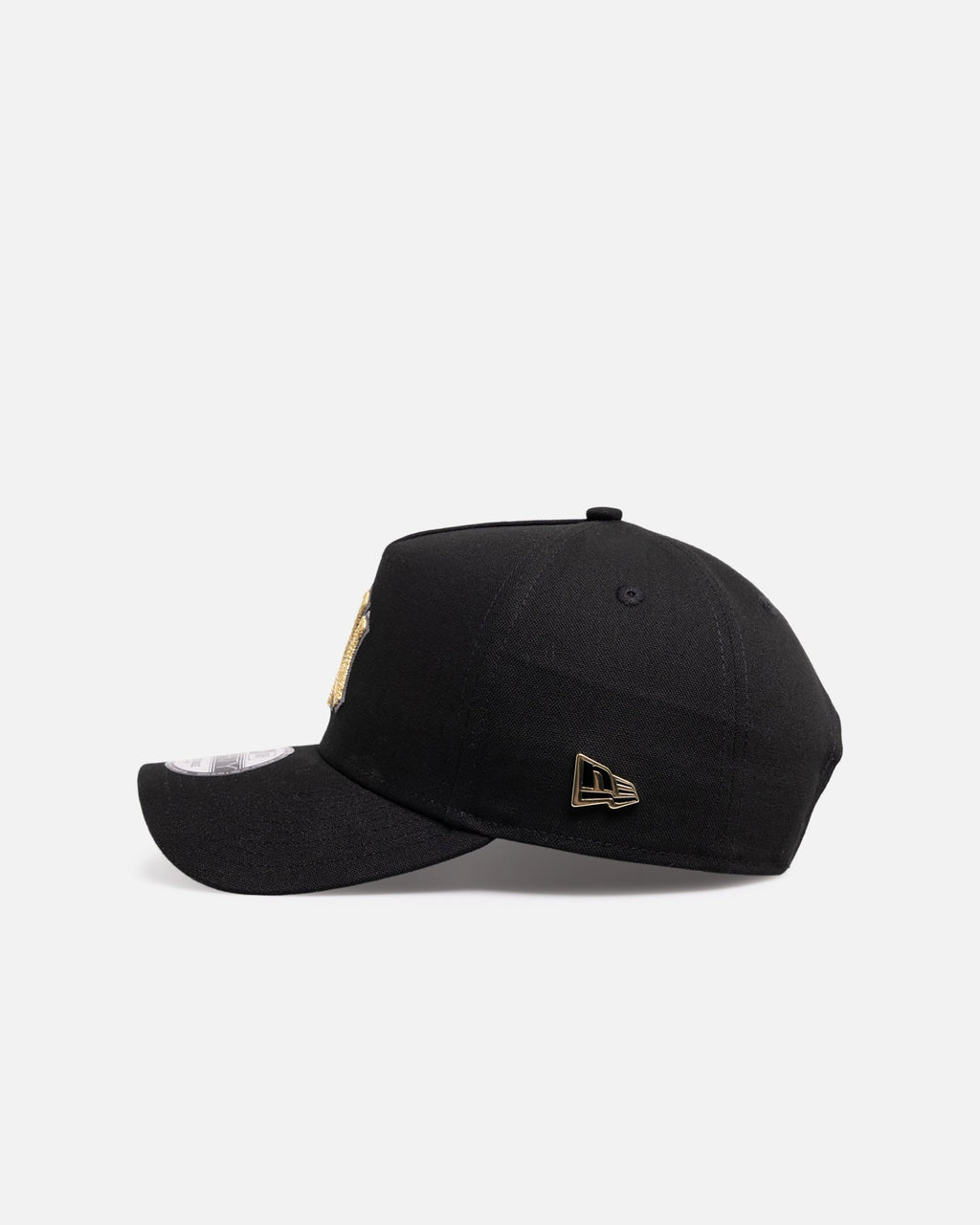 New Era New York Yankees 'Canvas Chainstitch Project X' 9FORTY A-Frame Snapback Black/Gold