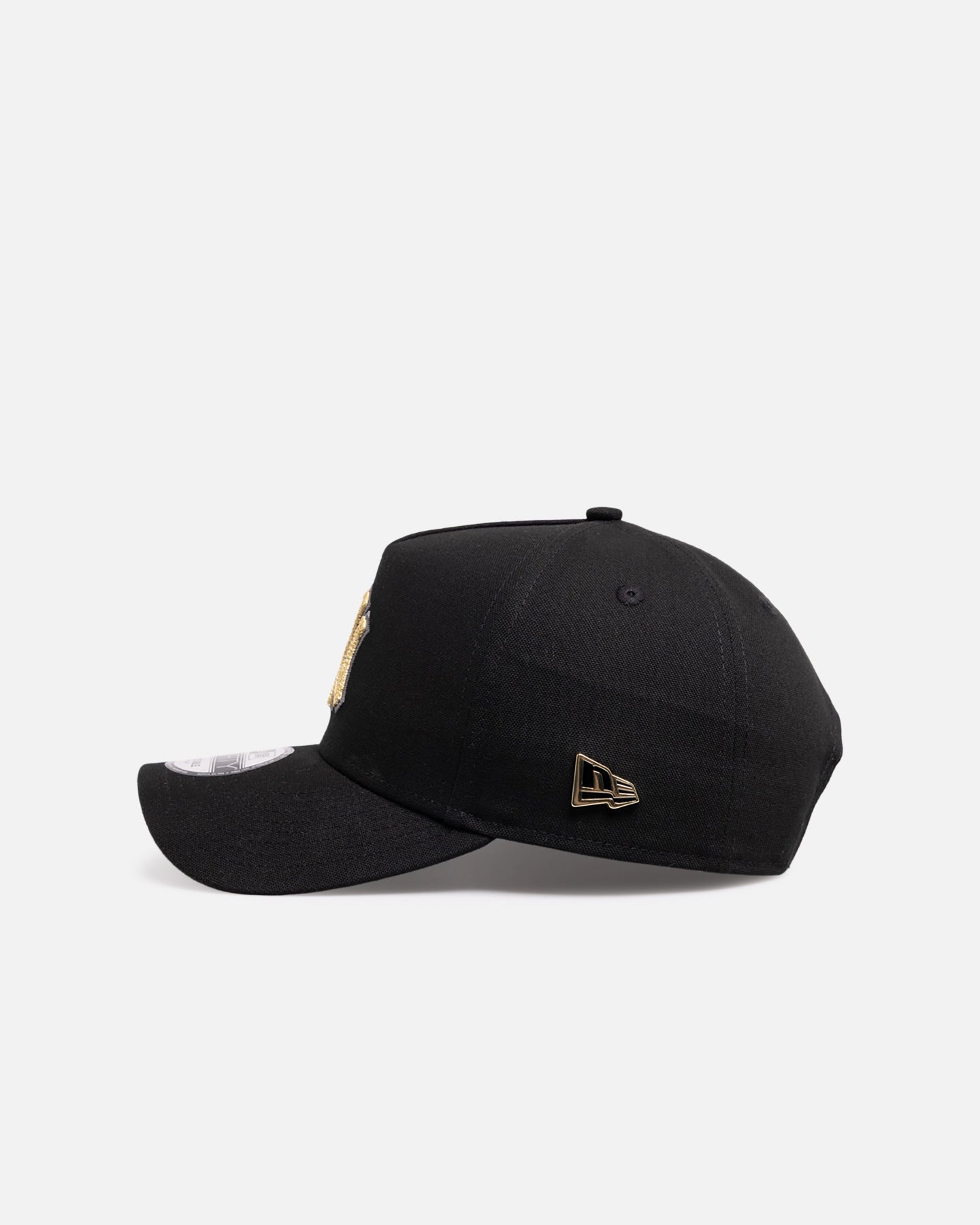 New Era New York Yankees 'Canvas Chainstitch Project X' 9FORTY A-Frame Snapback Black/Gold