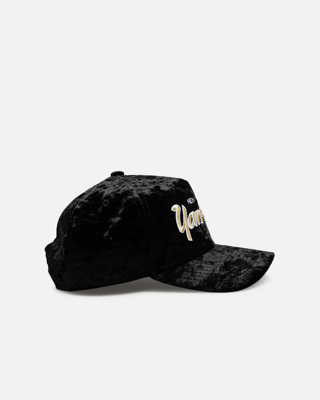New Era New York Yankees 'Velvet' 9FORTY A-Frame Snapback Black/Gold