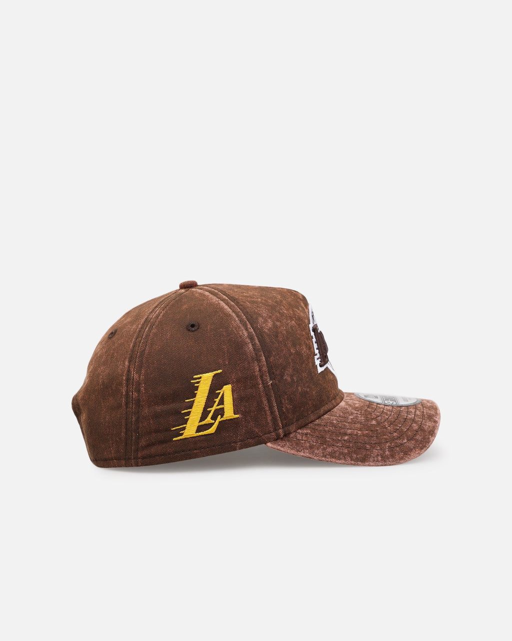 New Era Los Angeles Lakers 'Washed Walnut' 9FORTY A-Frame Snapback Walnut