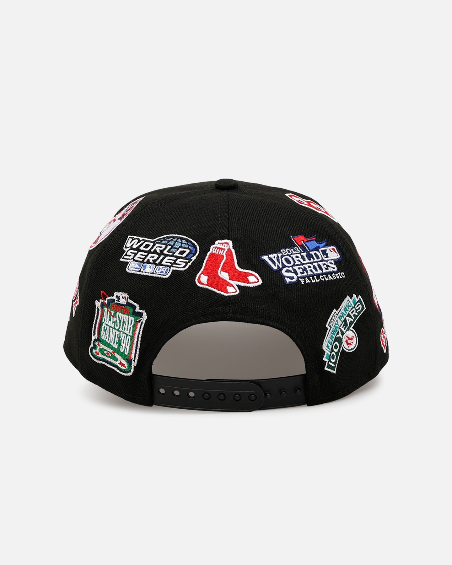 New Era Boston Red Sox 'All Over Embroidery' 9FORTY A-Frame Snapback Black