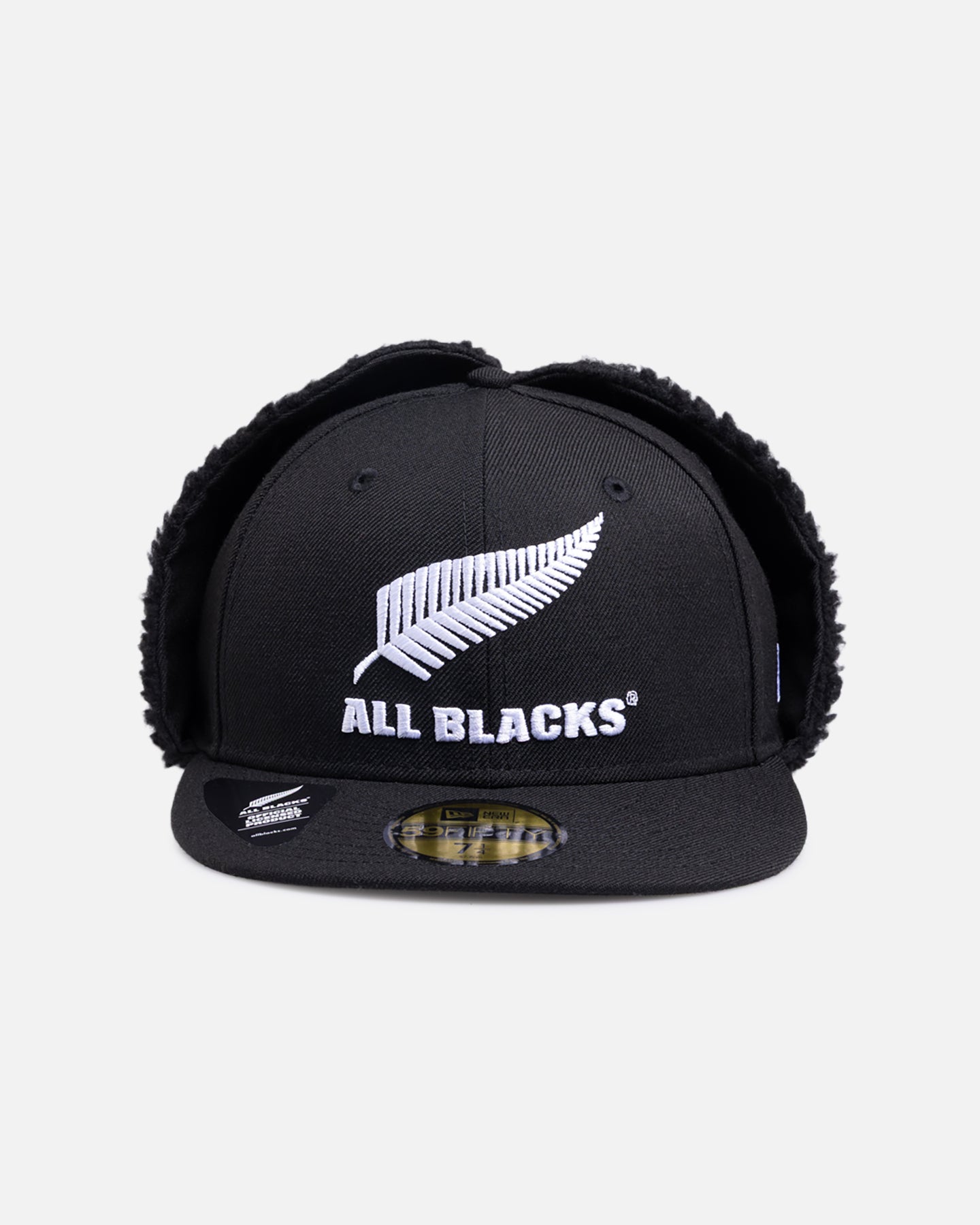New Era New Zealand All Blacks 59FITY Dog Ear Fitted Black