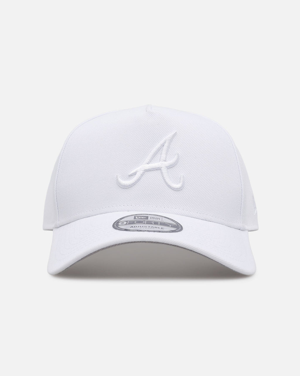 New Era Atlanta Braves 'Easy White' 9FORTY A-Frame Snapback White/White