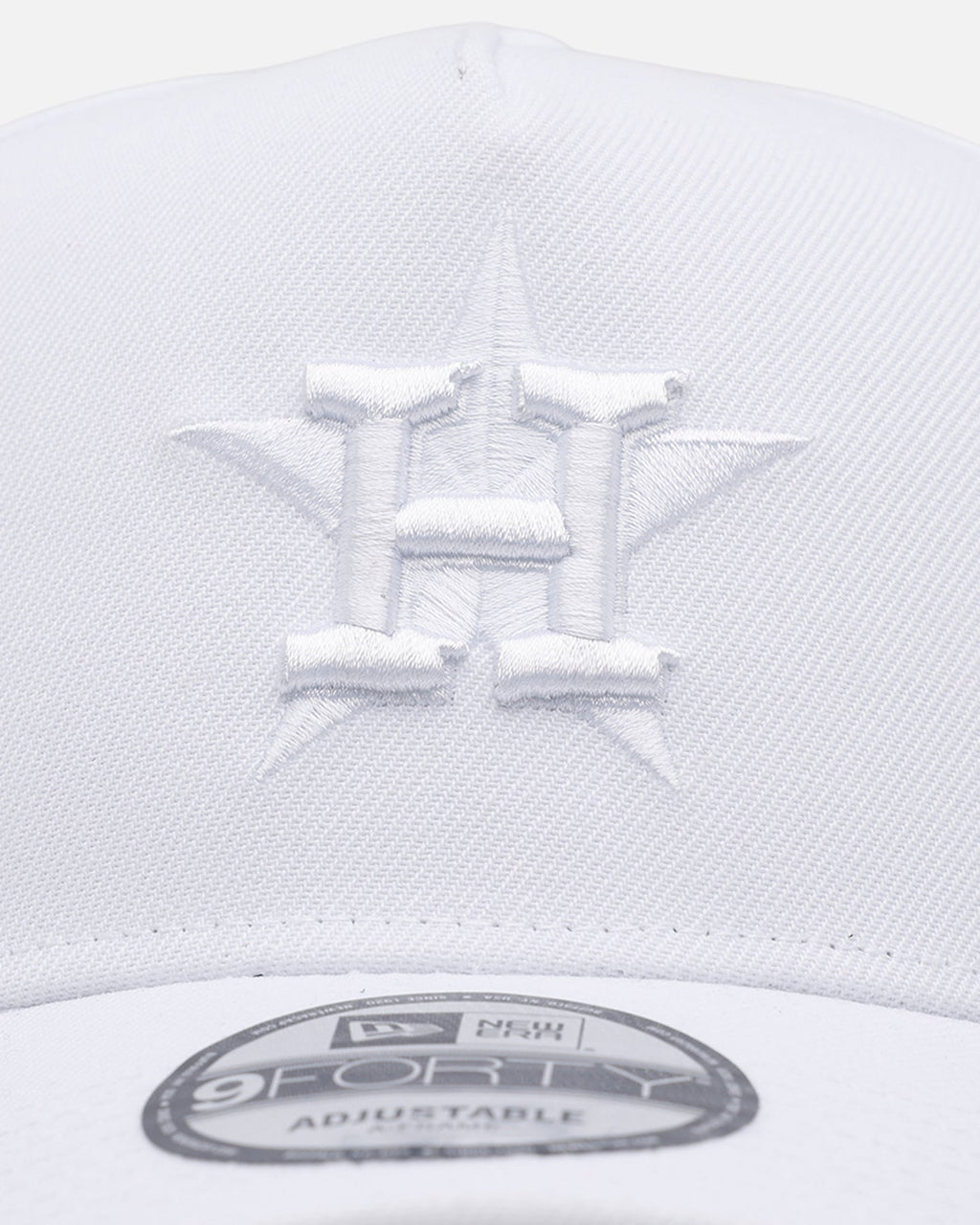 New Era Houston Astros 'Easy White' 9FORTY A-Frame Snapback White/White