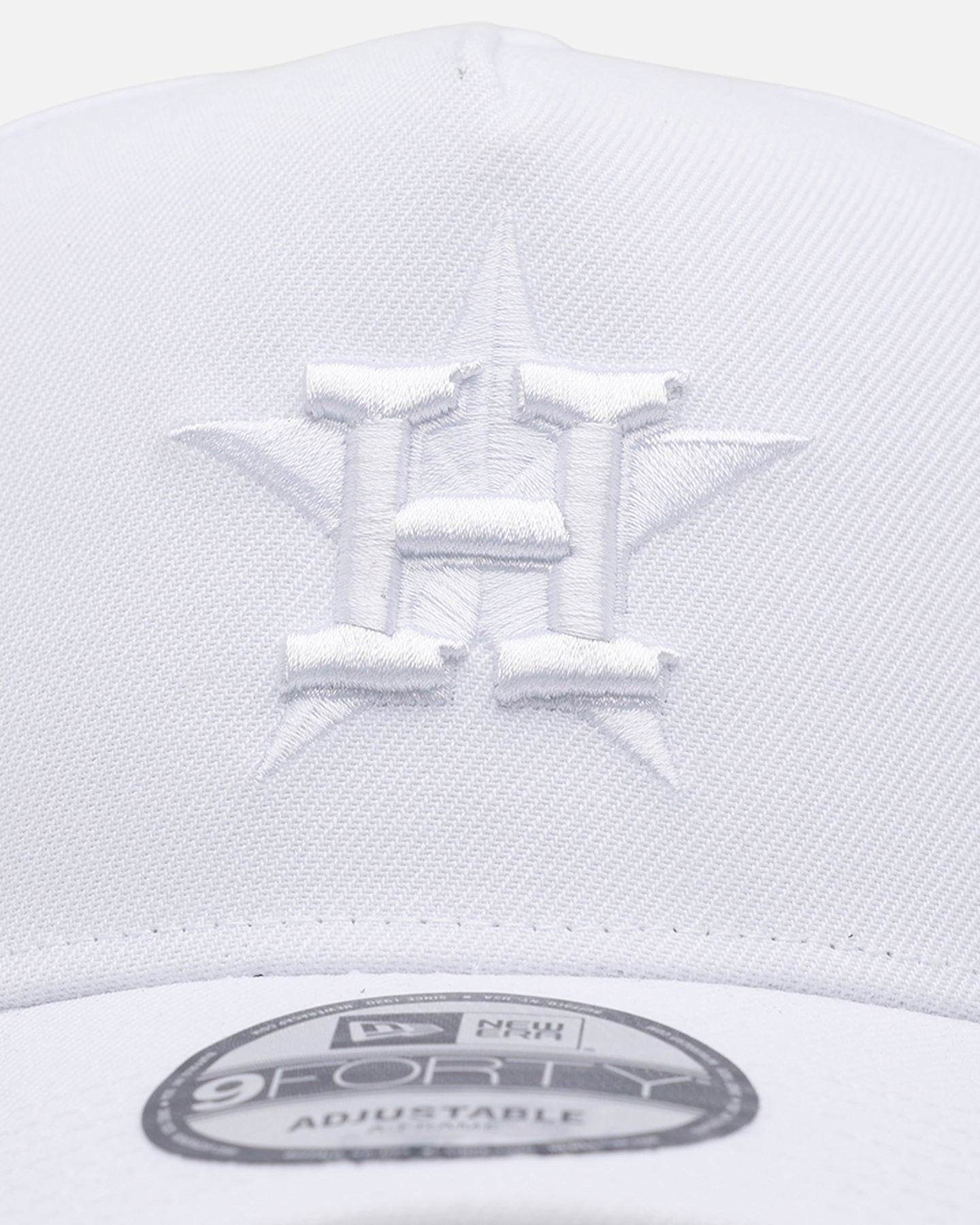 New Era Houston Astros 'Easy White' 9FORTY A-Frame Snapback White/White