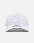 New Era Oakland Athletics 'Easy White' 9FORTY A-Frame Snapback White/White