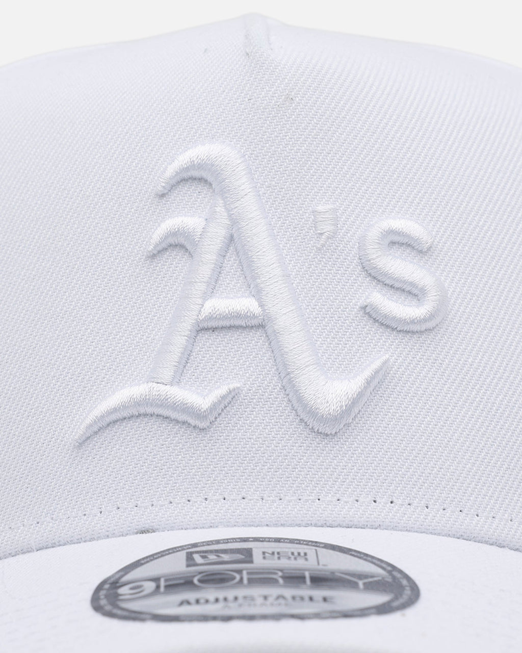 New Era Oakland Athletics 'Easy White' 9FORTY A-Frame Snapback White/White