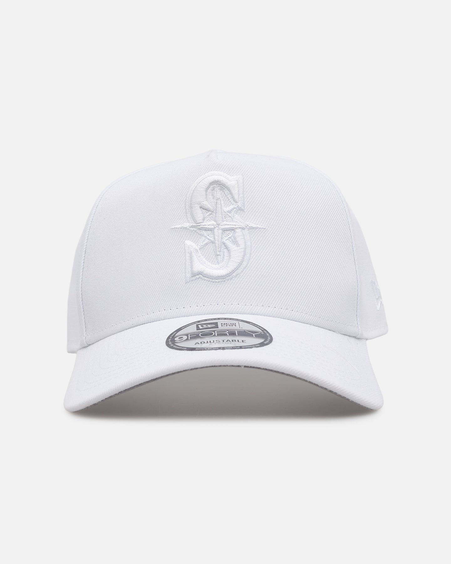 New Era Seattle Mariners 'Easy White' 9FORTY A-Frame Snapback White/White