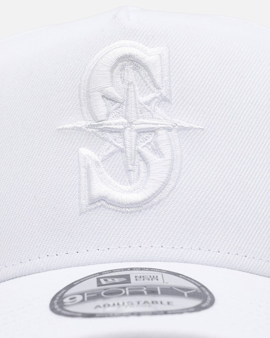 New Era Seattle Mariners 'Easy White' 9FORTY A-Frame Snapback White/White