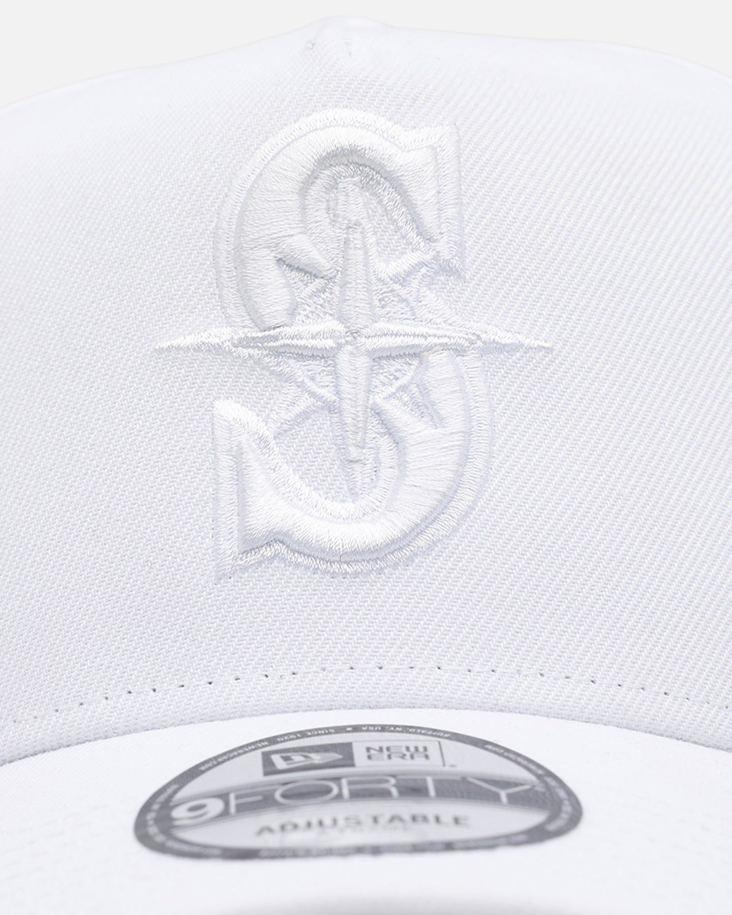 New Era Seattle Mariners 'Easy White' 9FORTY A-Frame Snapback White/White