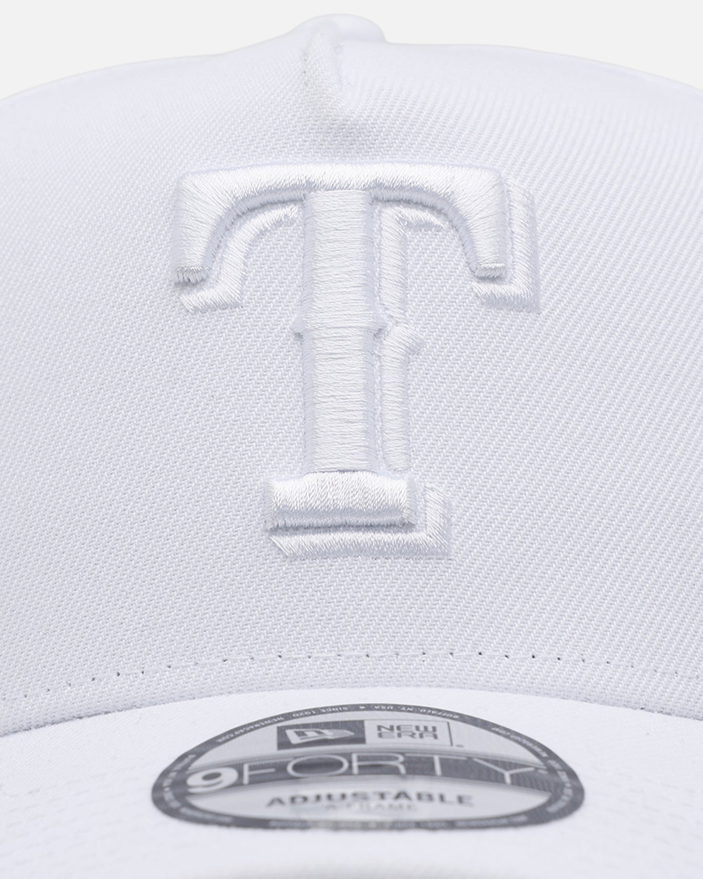 New Era Texas Rangers 'Easy White' 9FORTY A-Frame Snapback White/White