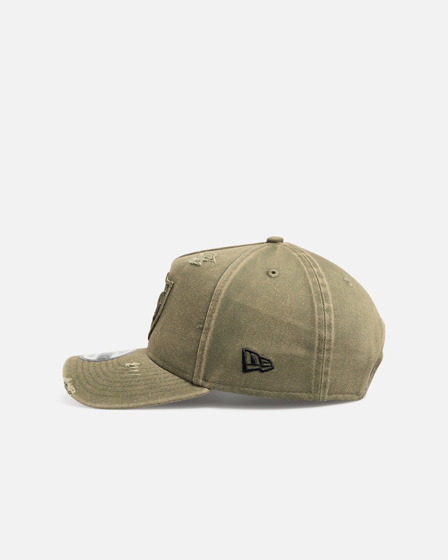 New Era Las Vegas Raiders 'Distressed Olive' 9FORTY A-Frame Snapback Olive