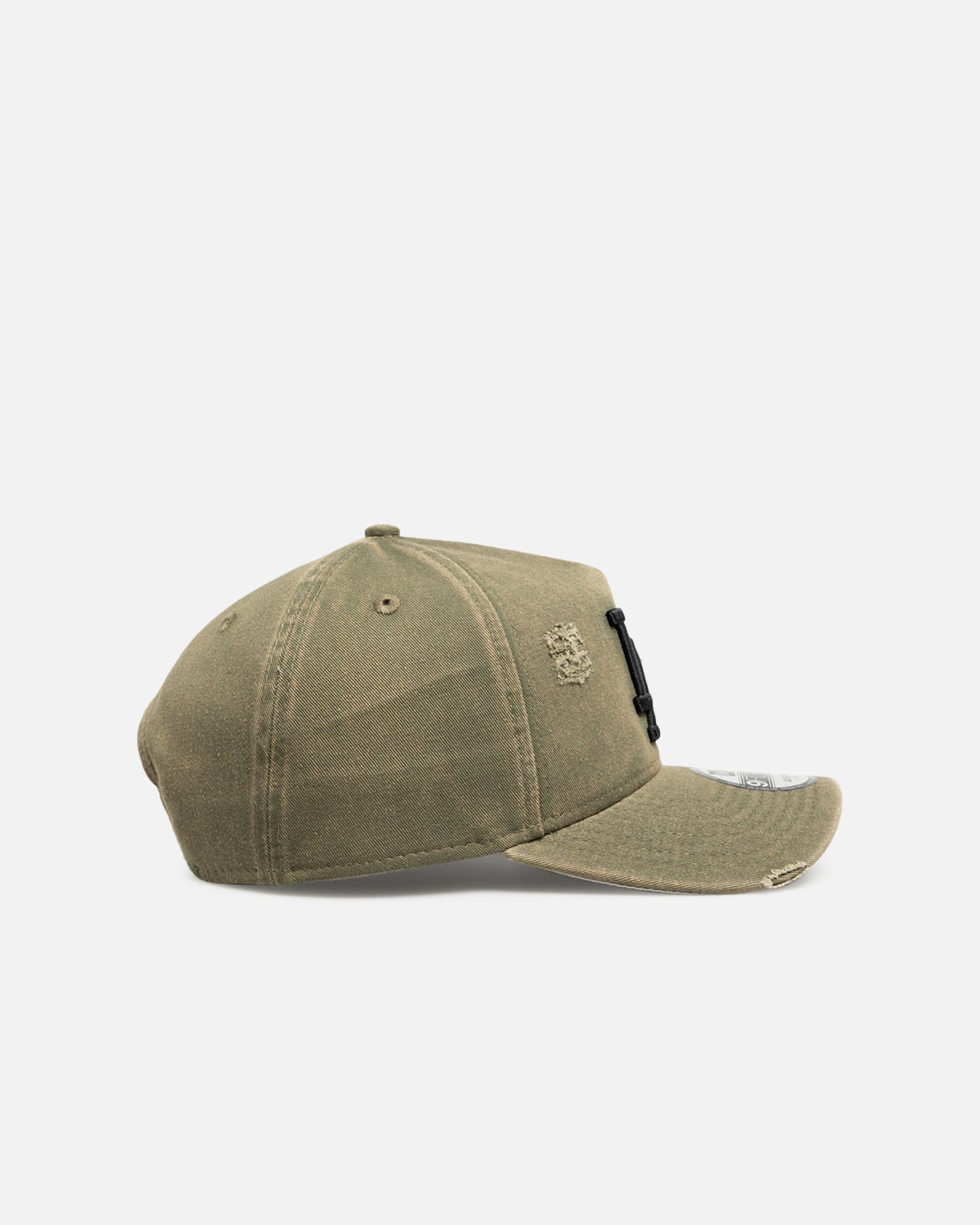 New Era Los Angeles Dodgers 'Distressed Olive' 9FORTY A-Frame Snapback Olive