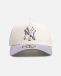 New Era New York Yankees 'Chrome Grey' 9FORTY A-Frame Snapback White/Silver