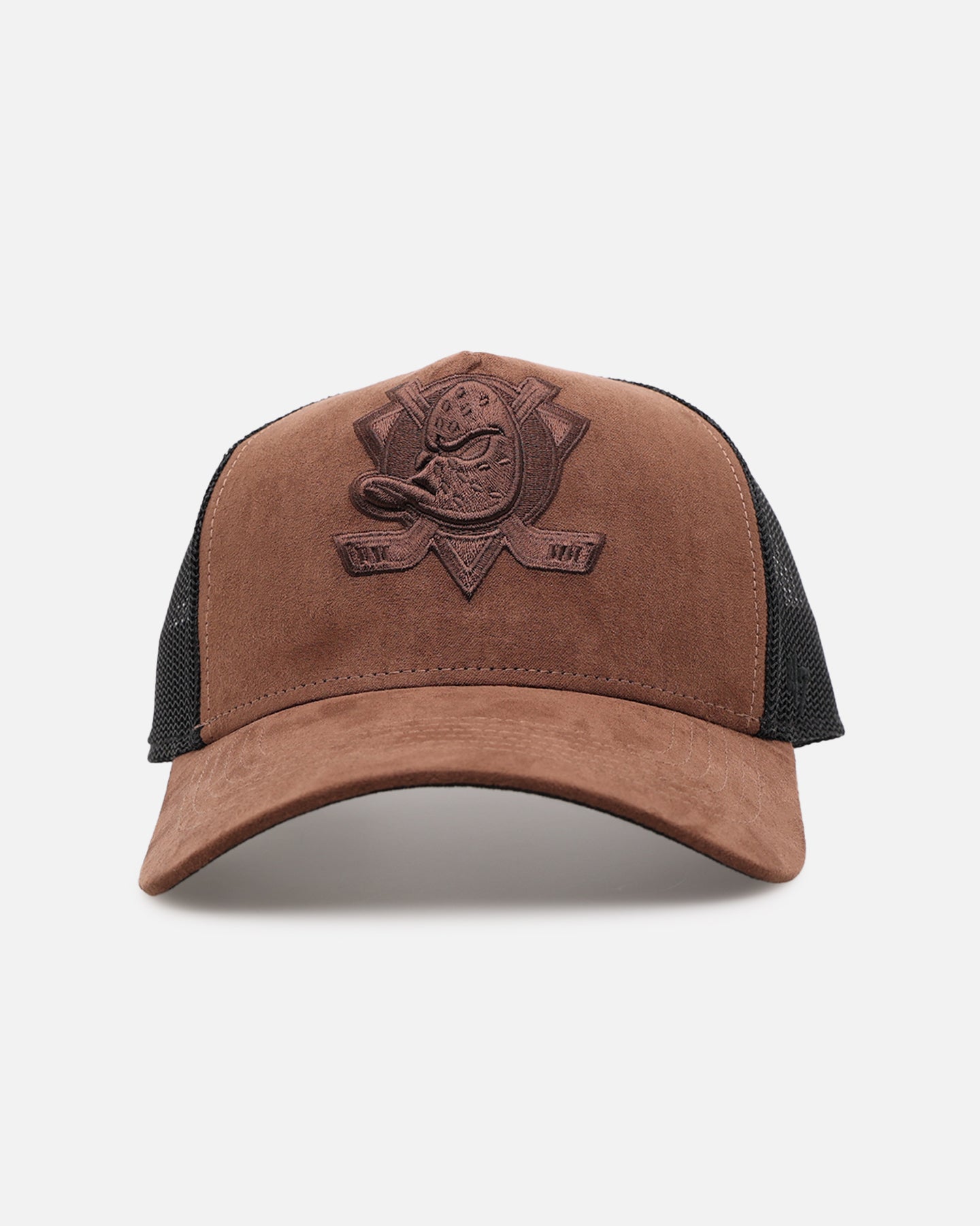 47 Brand Anaheim Ducks 'Tonal Suede' '47 Offside Trucker Snapback Chocolate